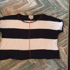 Pink Rose Striped Tee